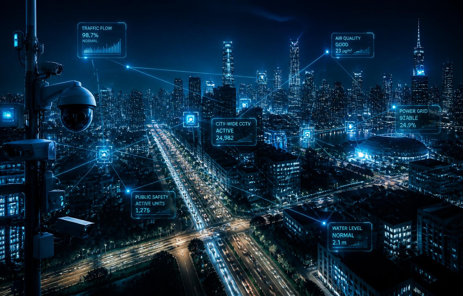 Cidade inteligente monitorada