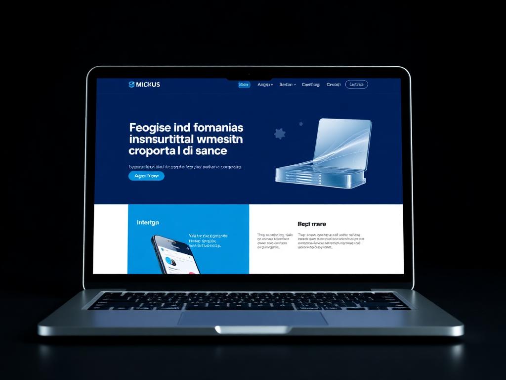Mockup do projeto Site Institucional