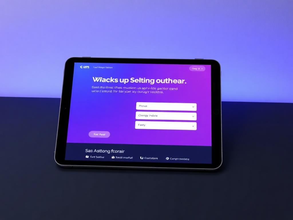 Mockup do projeto Landing Page SaaS