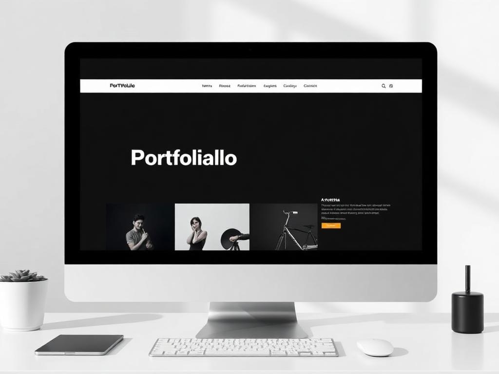 Mockup do projeto Portfólio Criativo