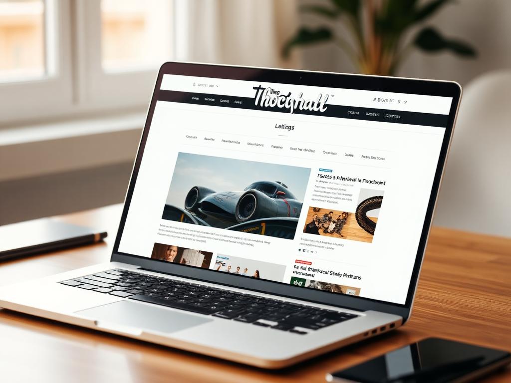 Mockup do projeto Blog Editorial
